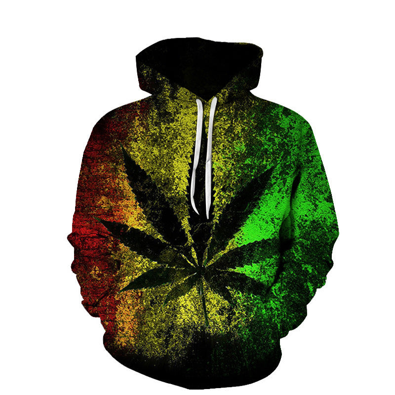 Beach Maple Leaf Hoodies